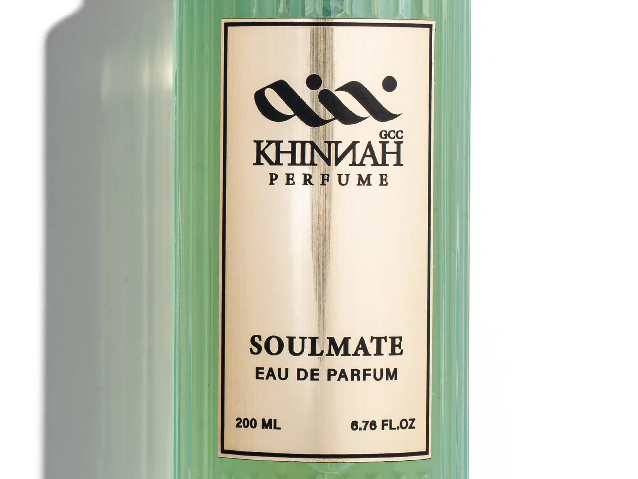 ملصق زجاجة سول ميت الذهبي: KHINNAH PERFUME وSOULMATE وEAU DE PARFUM و200 ML و6.76 FL.OZ